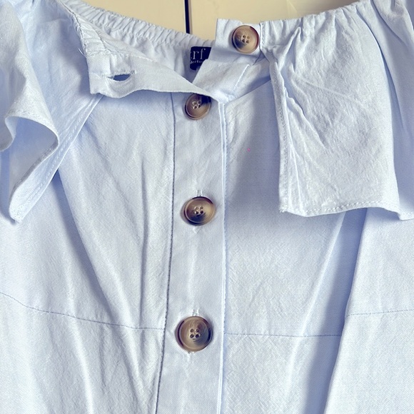 LIKE NEW! Zara off the shoulder ruffle dress - Picture 5 of 7